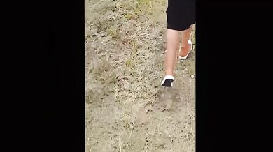 flashing creampie on the street
