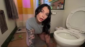 Ivy Lebelle Licks Toilet Like A Filthy Whore - Comments Encouraged _)