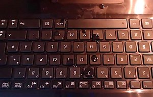 Sara salazar gamer chair jackoff blasts cum on her laptop then licks it up