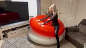 Enjoying My 2 Giant Swim Rings