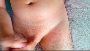His sticky load dribbled everywhere after an INTENSE rubbing
