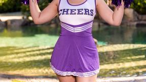 Backyard Tease: Cheerleader Fun with Josh Rivers and Archer Ali
