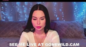 Brunette Beauty Teases on Live Webcam Show