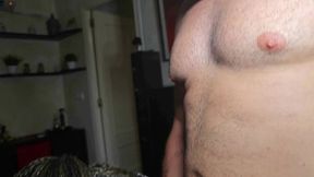 Tattooed muscular vixen welcomes two big cocks in a hard threesome