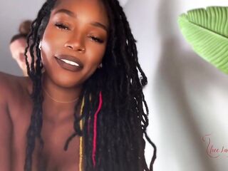 BWC Stretching My Juicy Ebony Cunt Fills Me With a Creampie