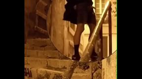 boy caught peeing in the street