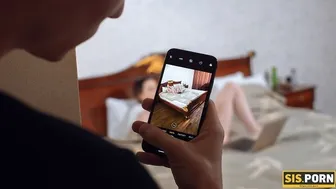 Slut can't cum from touching herself so stepbrother fucks her hard