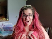 CUSTOM VIDEO TEASER - Chubby Redhead Burps and Strips down to Panties
