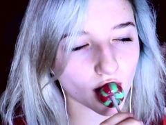 Aftyn Rose ASMR - Lollipop Licking and Sucking