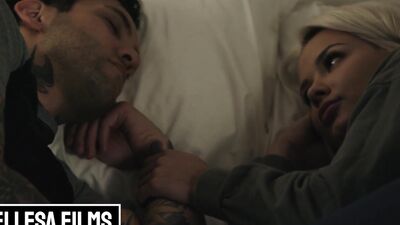 Tattooed guy is crazy about the pussy of his new blonde girlfriend