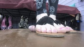 Cock trampling and footjob till cum (720p)