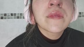 Dripping runny snot