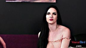 CFNM amateur teasing guy who masturbates watching her