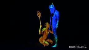 lovely Charlie blowjob standup doggy