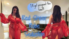 Red Sheer Robe Seduction {480MP4}