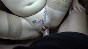 The pretty blonde gets treated like a total female dog in POV