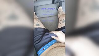 my uncircumcised full salute in my briefs before pulling my scrotum out