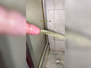 voided urine hard in my sister's washroom.