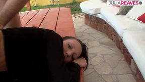 Hot girl rides a huge cock after blowjob to a mouth cumshot