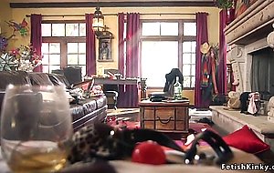 Guy tied up maid and rough fucked her