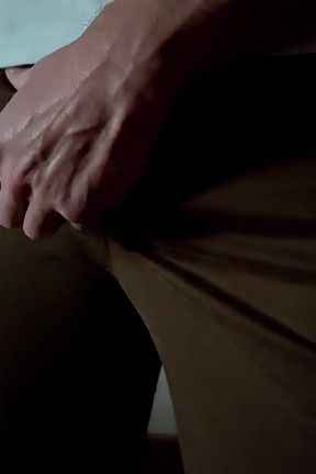 Daddy Is Shameless When He's Home Alone and Cums on His Clothes