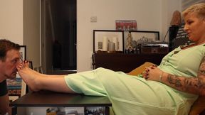 Miss Fair Trade & Feetured Video as Foot Slave Dan - Clap. Tap. Obey. - Foot Command Slave Training Begins