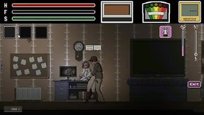 Man having sex with pretty lady in Lustful spirit hunt ryona hentai game gameplay