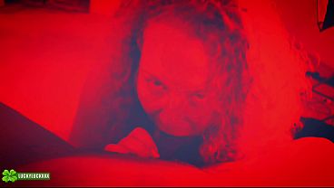 Lucky Gurl Kween Bunny B - Red Light Special POV Blowjob and Throat Fucking A BBC