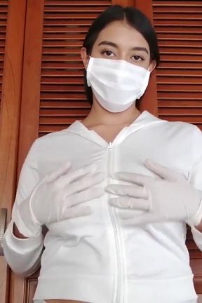 Latex Gloves and Surgical Mask (cum Eating)