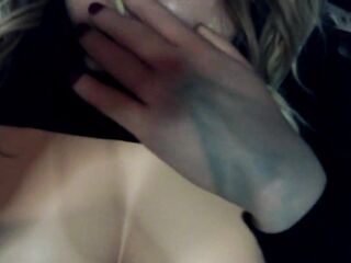 Bunny May Pt8! Upclose and personal with your female masked rubber angel! Play with her rubber twat!