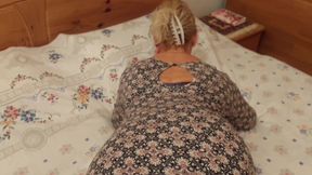 Amateur Blonde Mature Wife Enjoys Half Clothed Sex