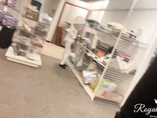 Flashing my melons and my butt-ramming whilst shopping