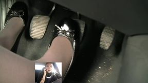 Screaming Brake Failure in Black Patent Flats