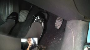 Screaming Brake Failure in Black Patent Flats