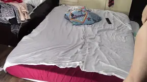 Hairy MILF masturbates, shaves her legs, and gives herself a sensual massage
