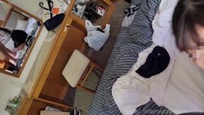 Beautiful Breasts, Slender, Ponytailed ***, School Return, Ejaculation in Mouth, Creampie in Hotel