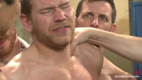 Loudmouth Gym Freak Fucked and Pissed on in Boxing Gym Locker Room