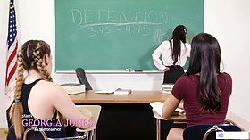 Bad girls and the previous sex actress tutor - Georgia Jones, Bobbi Dylan and Emily Willis