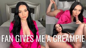 FAN GIVES ME A CREAMPIE