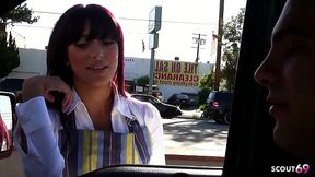 Small Tits PAWG Girl Pickup and talk to Private Casting Fuck