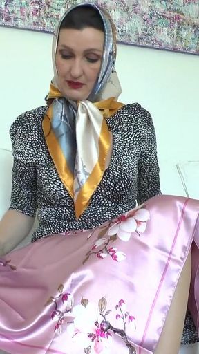 My Shiny Satin Scarves Will Turn You on! Lady Victoria Valente