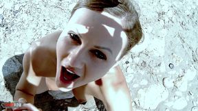 hot pornstar tina kay stripping and fucking at the beach
