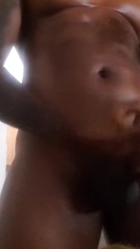 Wanking My Hard Cock Moaning and Groaning
