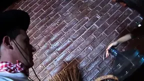 Busty farmer's daughters ride cowboy in the hayloft