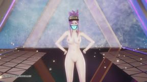 Mmd Aespa - Supernova Akali Sexy Striptease League of Legends Uncensored Hentai
