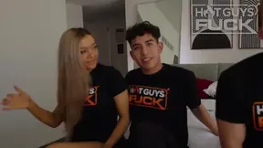 Handsome model fucks horny MILF with big natural tits