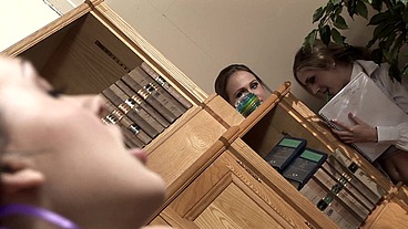 Lesbians Aletta Ocean And Amanda Bleack Fuck After Their Lit Class