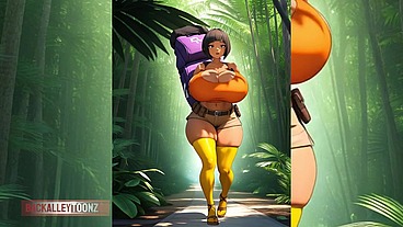AI GENERATED TRAVEL BLOGGER BIG BOOTY MYA FINDS A BIG DICK IN THE AMAZON