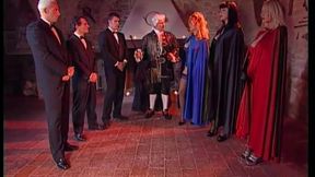 Orgy at the Count&#039;s House: 3 Sluts Get Ass-fucked in Doggy Style