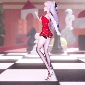 Cutie In Dress And Long Legs Dancing (3D HENTAI)